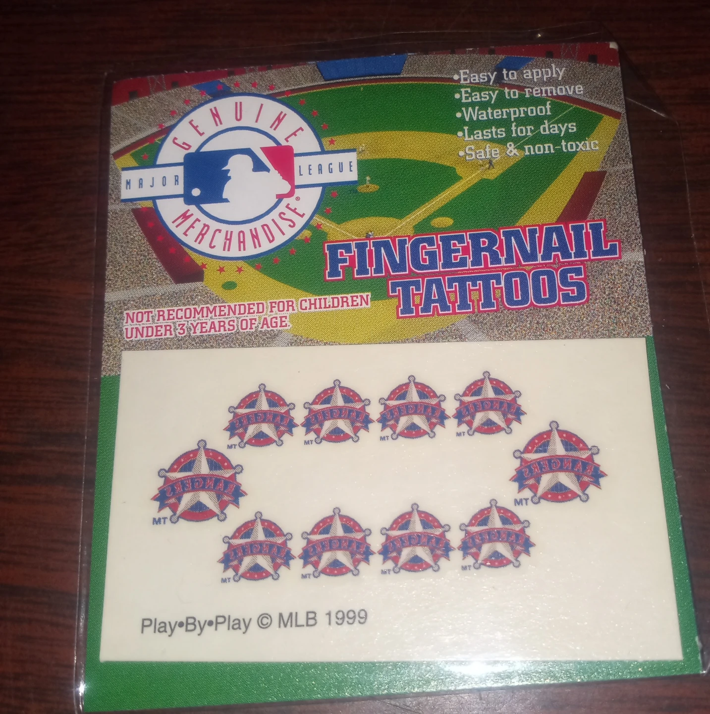 Major League Baseball Fingernail Tattoos