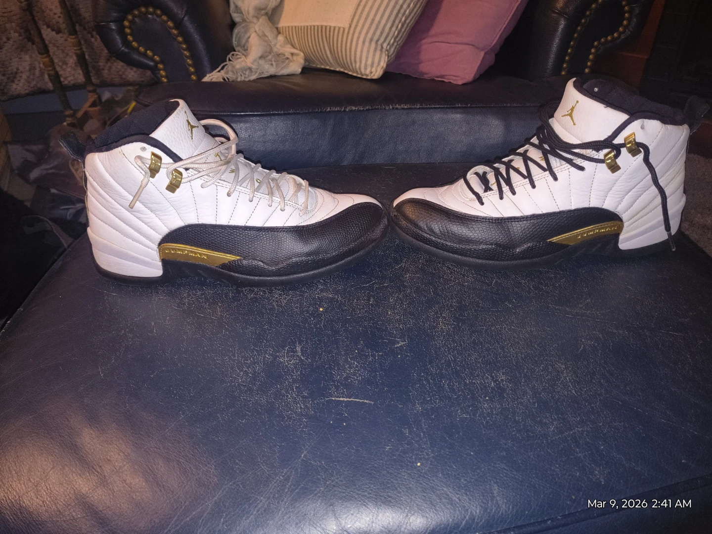 Jordan 12 "Taxi" White/Black/Gold - photo 4