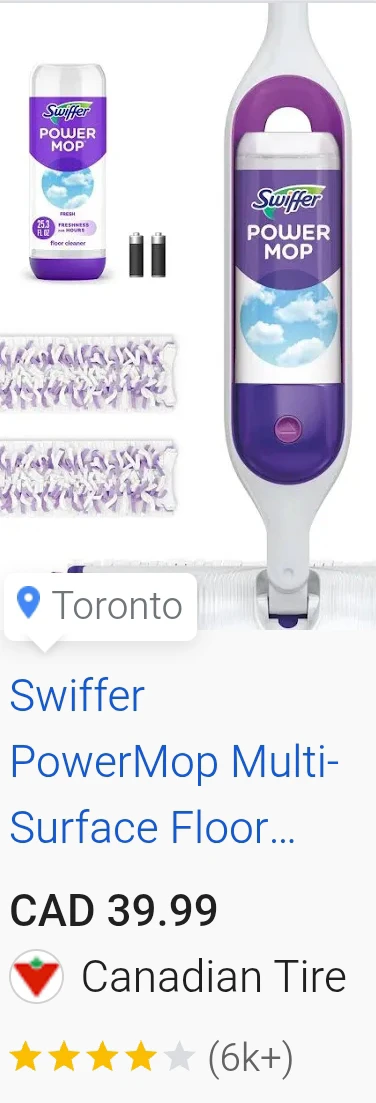 Swiffer PowerMop Multi-Surface Floor Cleaner Kit