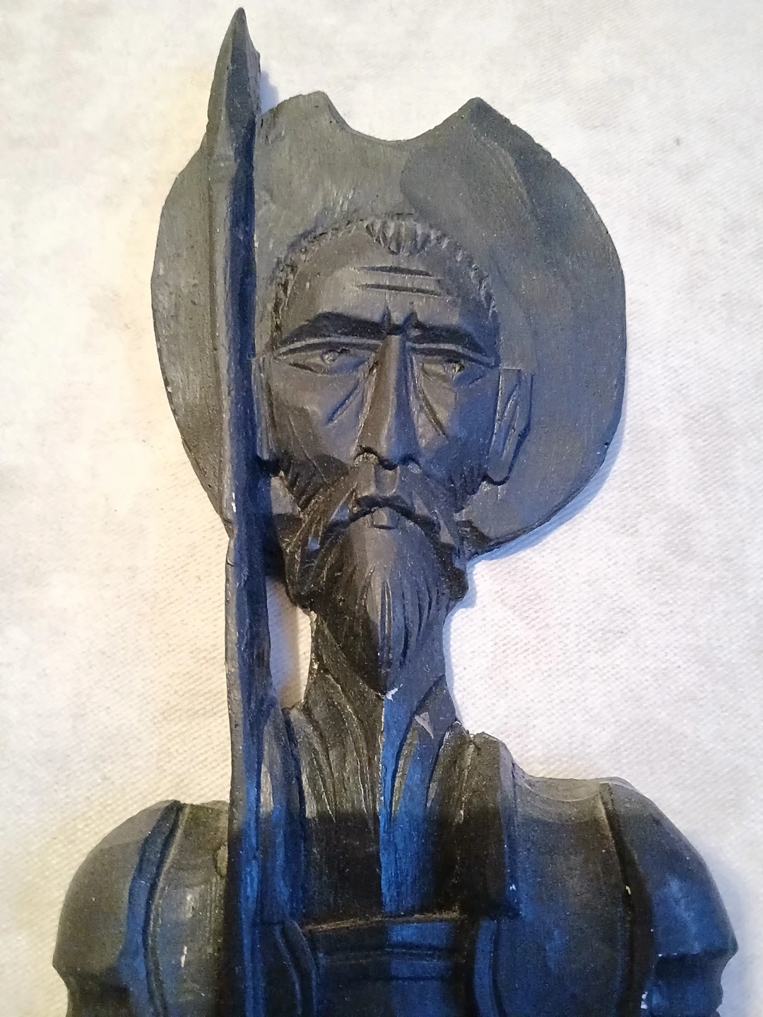 Carved Wooden Figurine of a Knight - photo 2