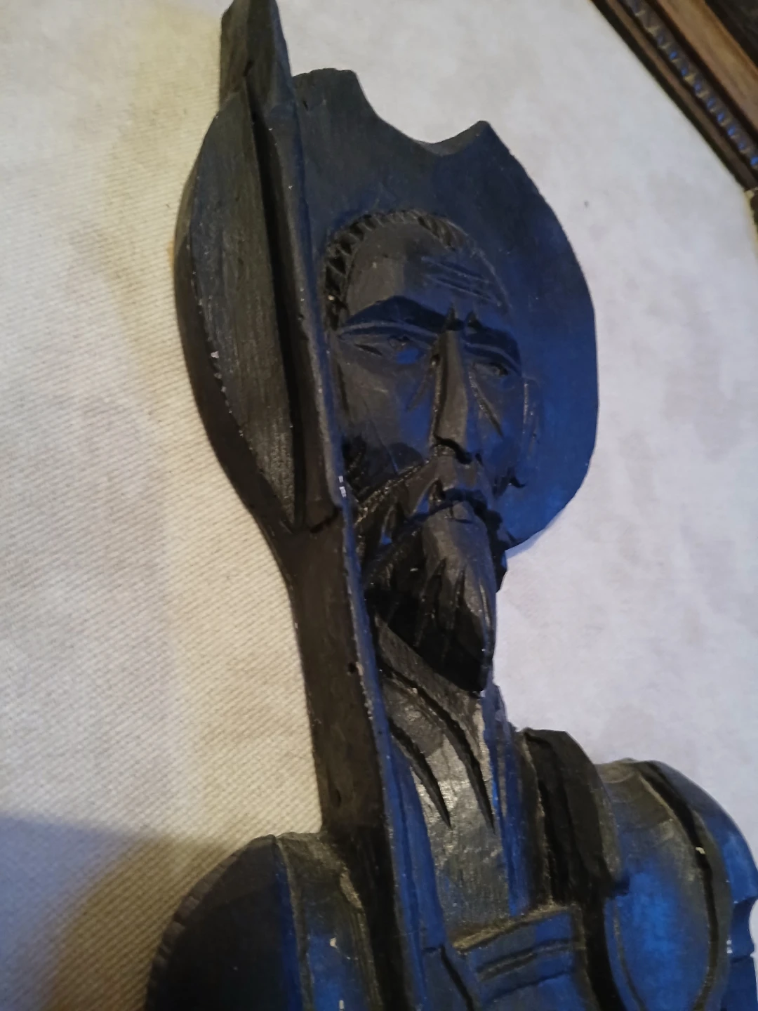 Carved Wooden Figurine of a Knight - photo 3