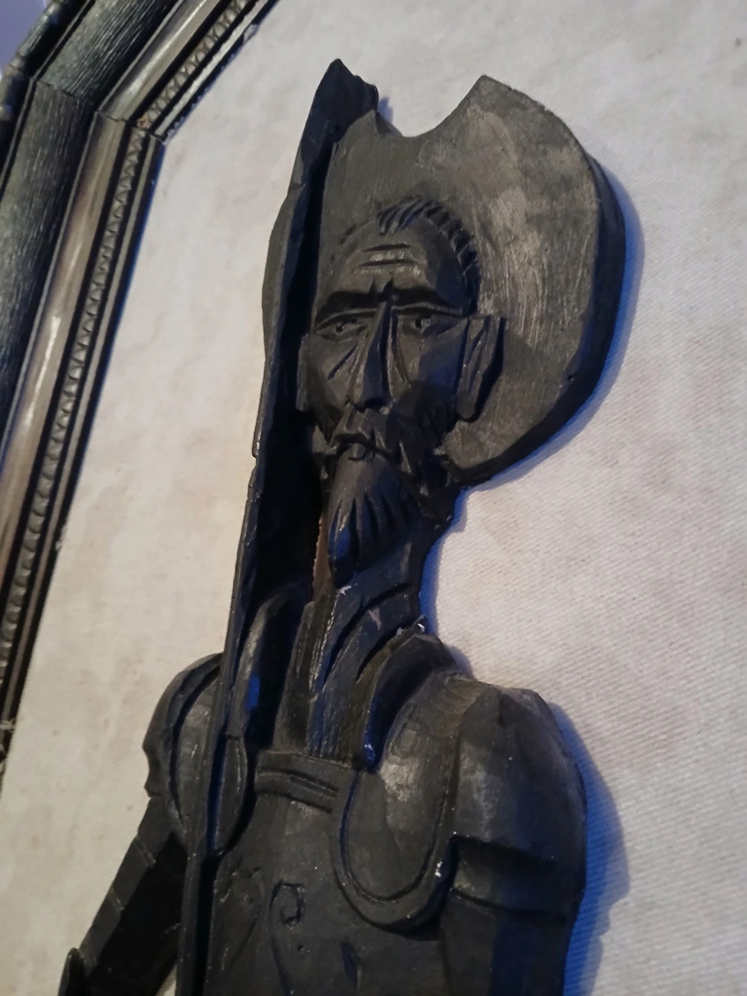 Carved Wooden Figurine of a Knight - photo 4