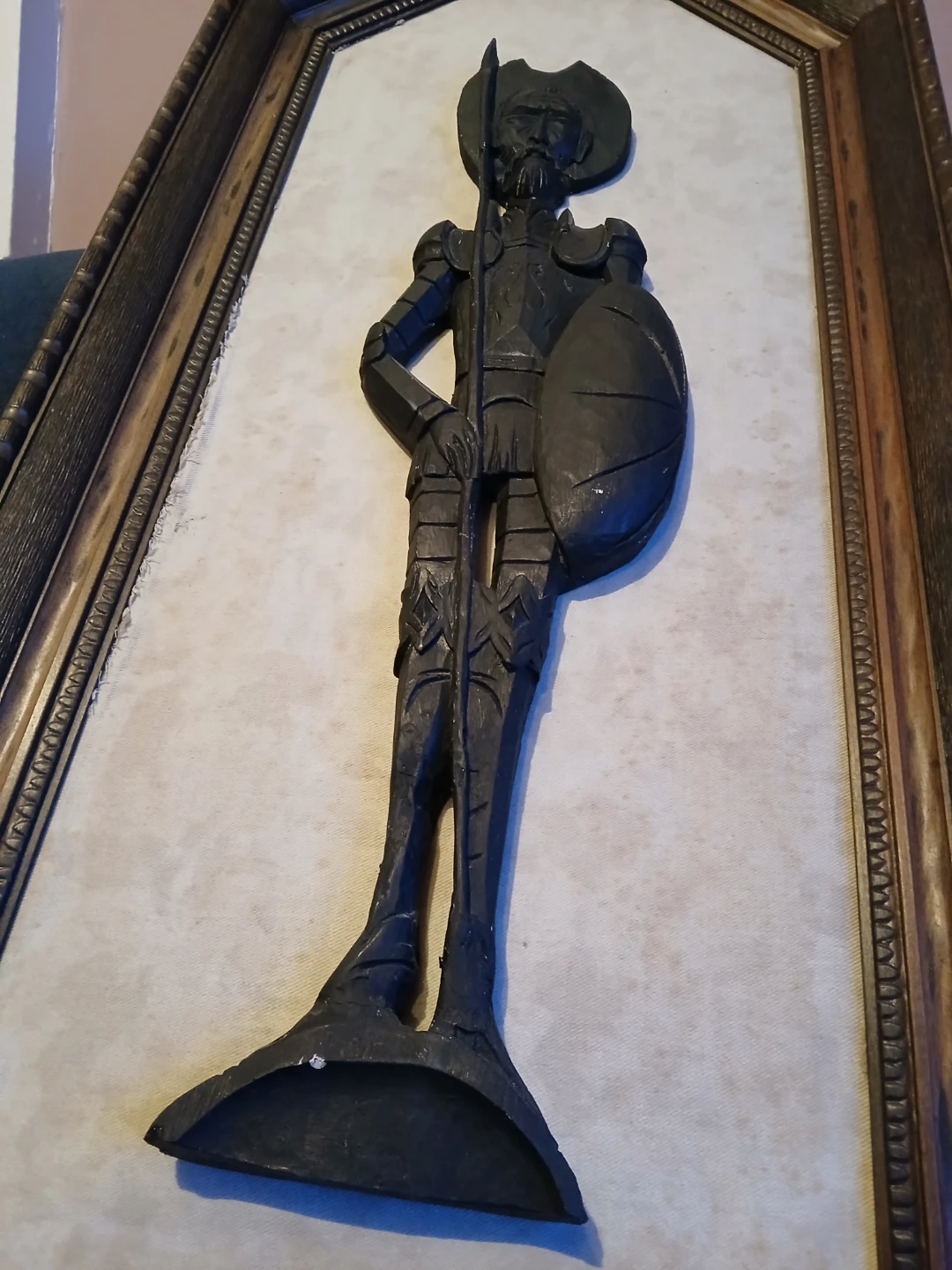 Carved Wooden Figurine of a Knight - photo 5