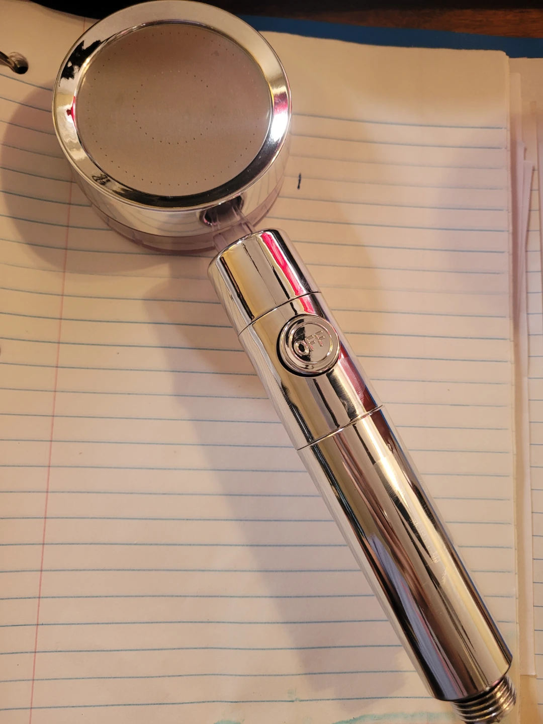 Handheld Shower Head with On/Off Pause Button - photo 2