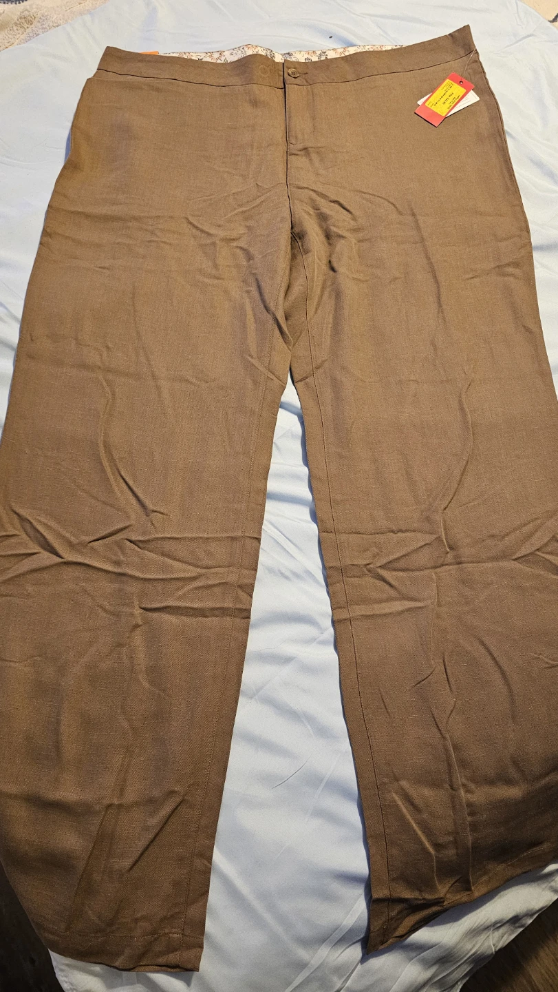 Ellen Tracy Ladies Linen Pants Brown
