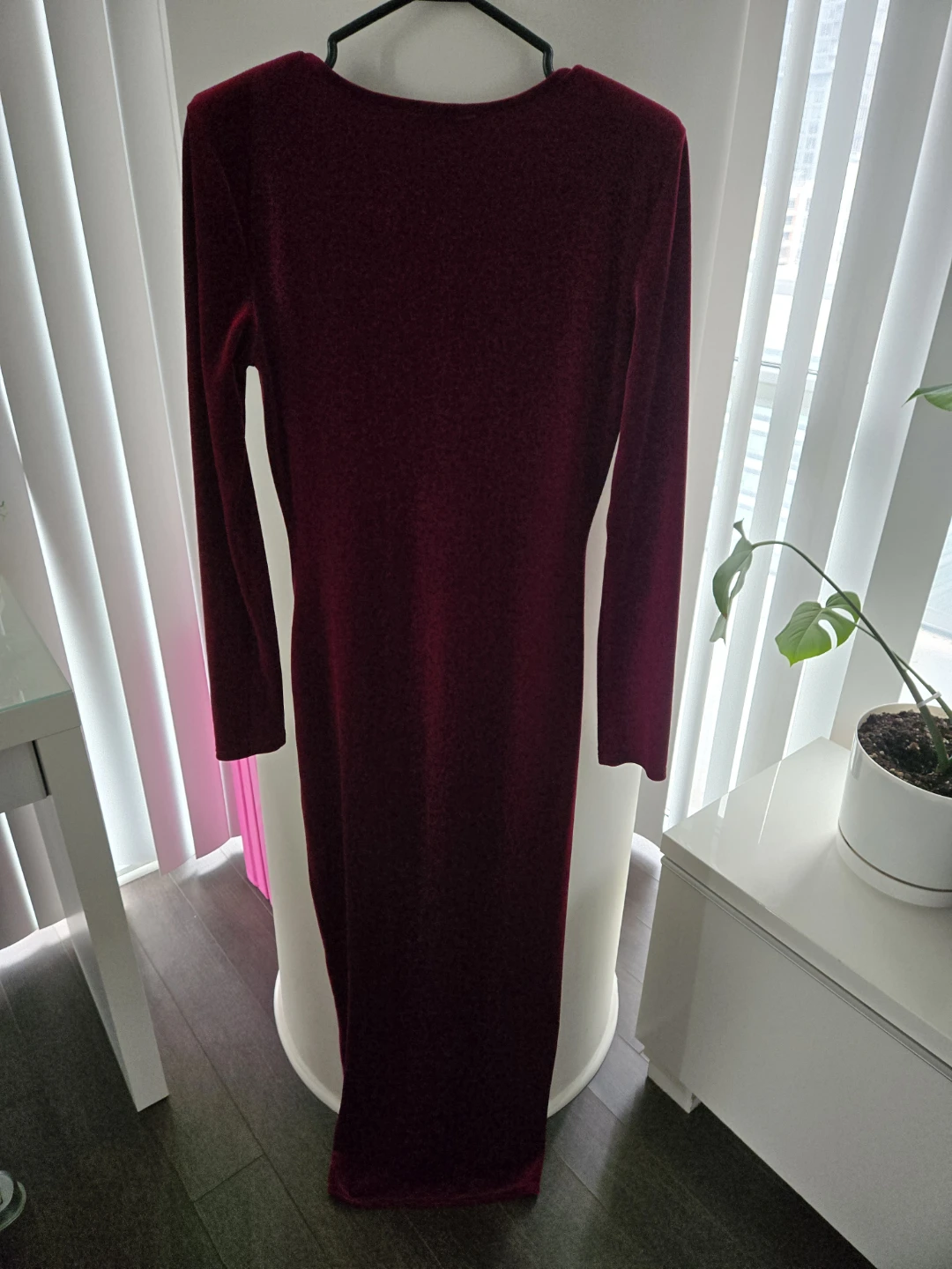 Fashion Nova Velvet Ruched Maxi Dress - photo 3