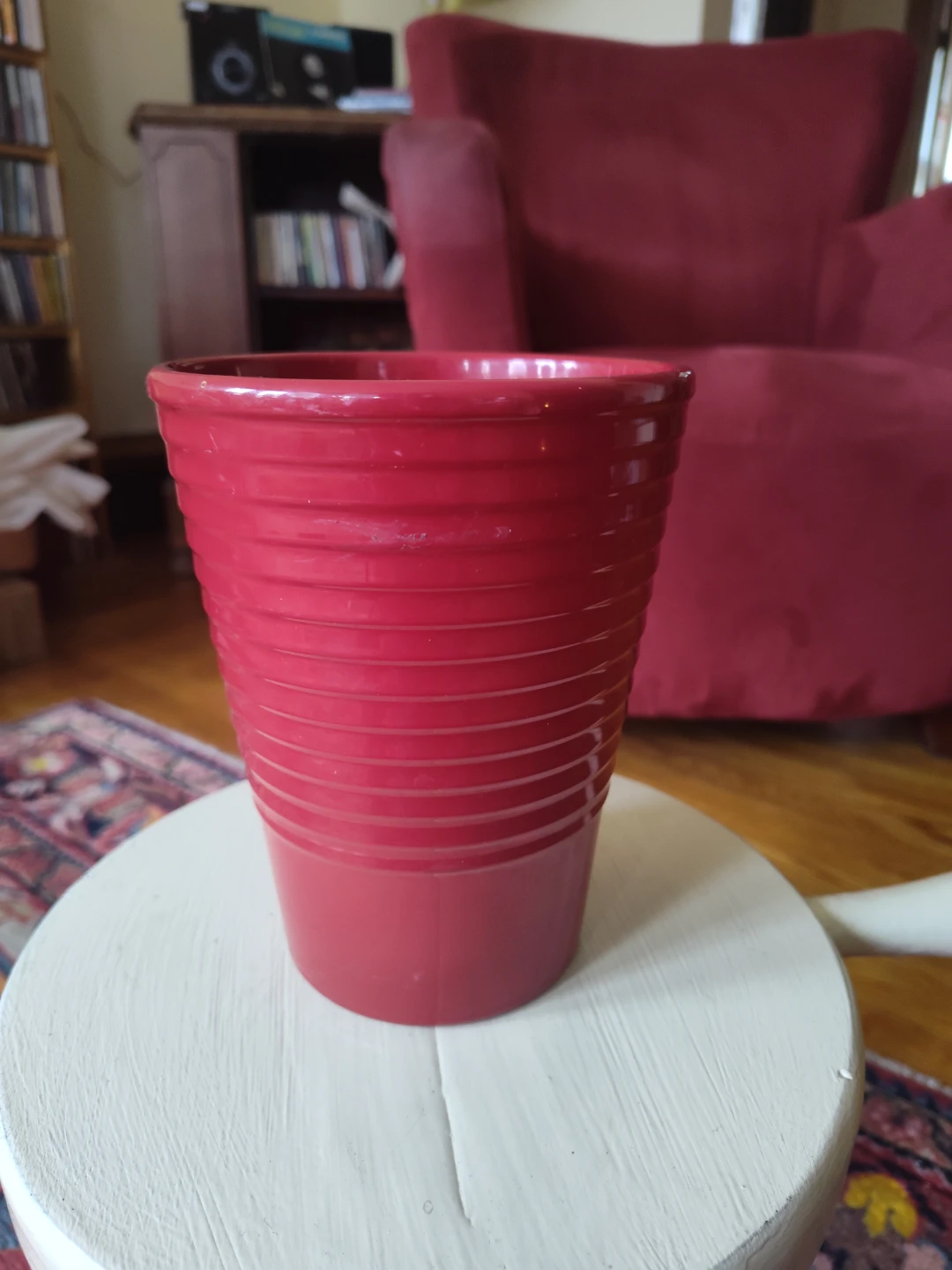 Red Ceramic Planter Pot