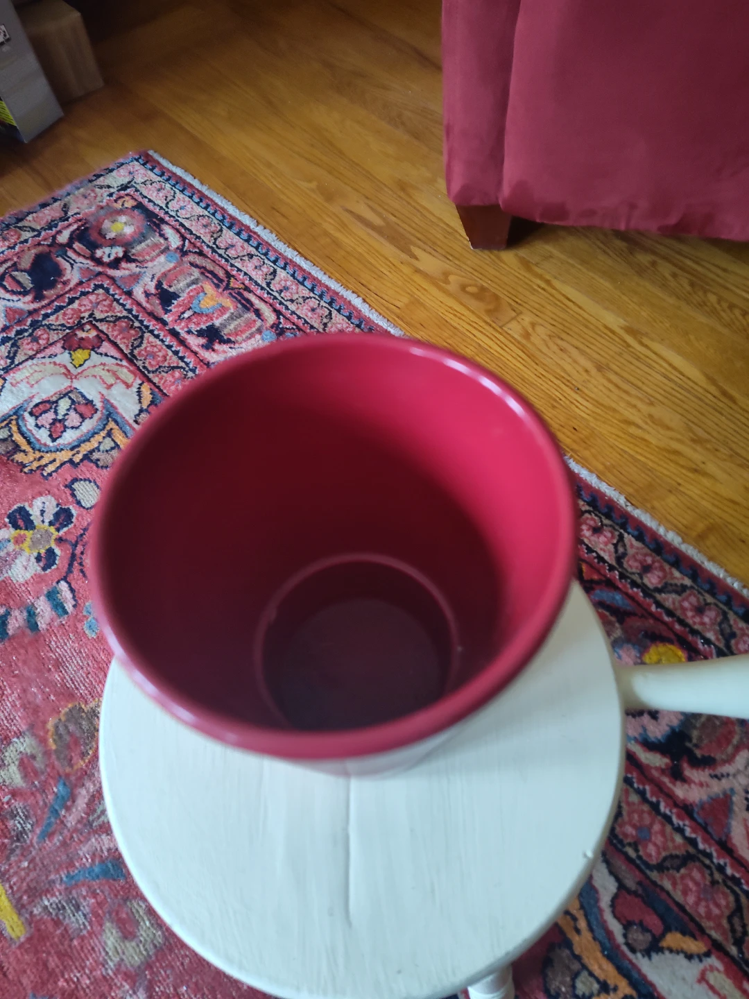 Red Ceramic Planter Pot - photo 2
