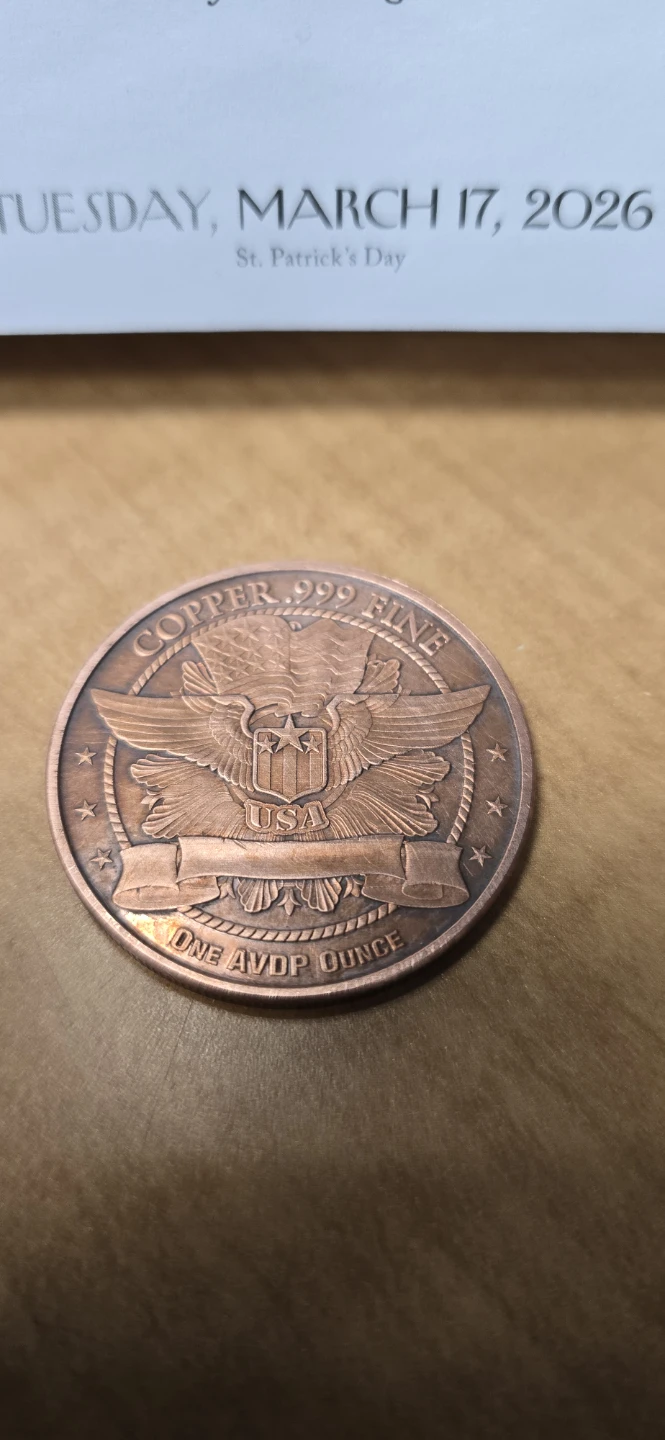 1 oz .999 Fine Copper Round – Buffalo/Indian Head - photo 2