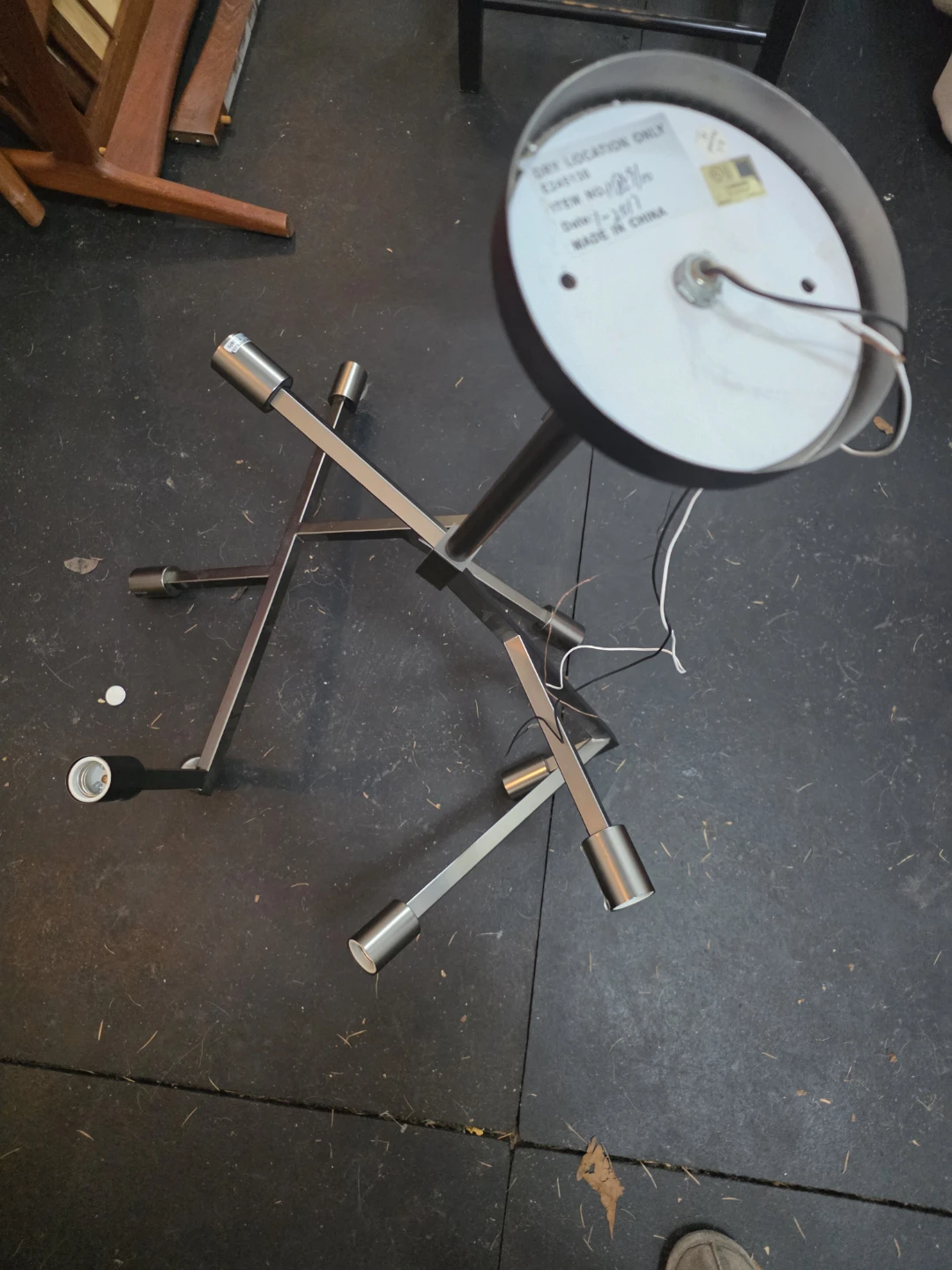 Modern 4-Light Sputnik Chandelier