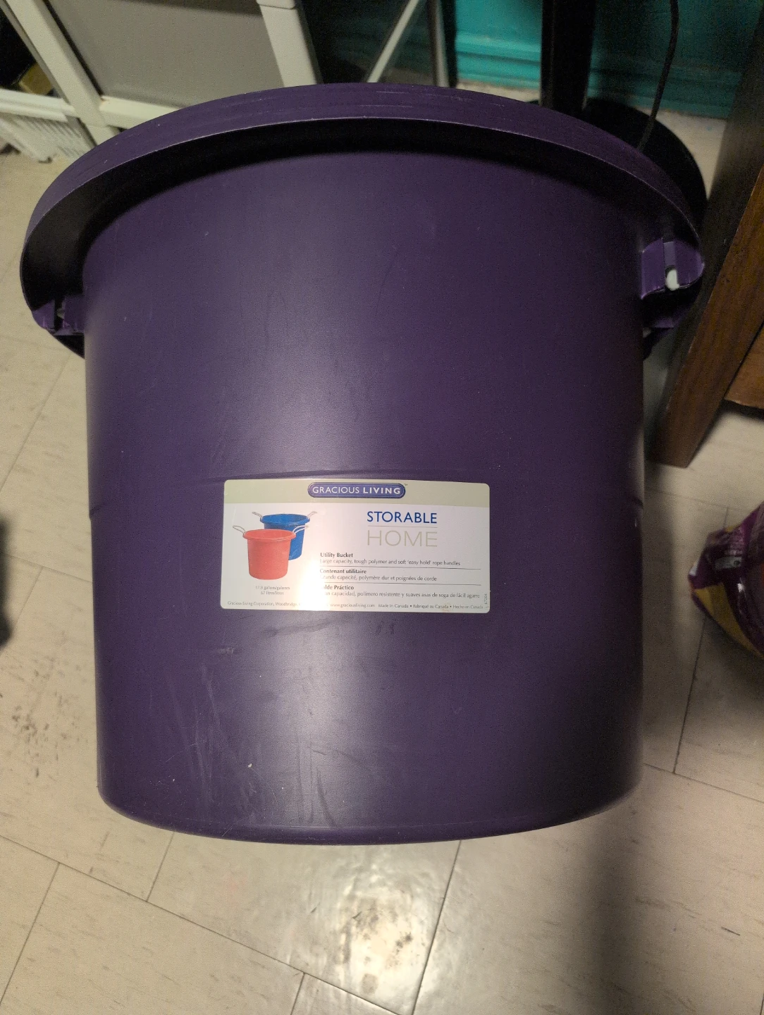 Gracious Living Storablle Home Utility Bucket
