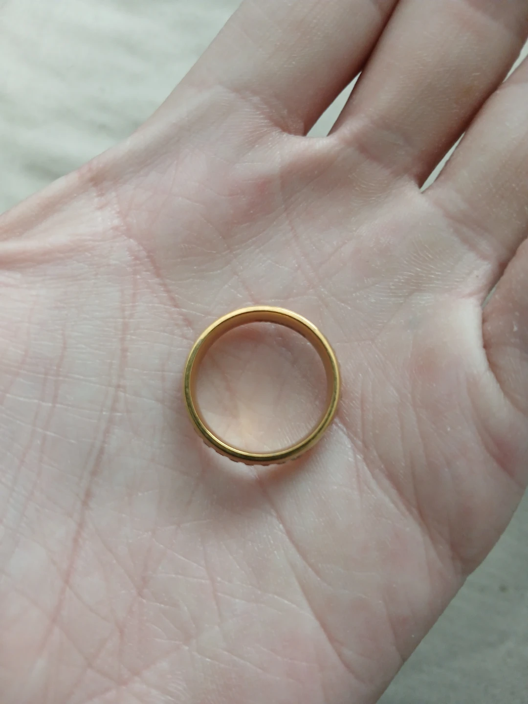 Titanium And Synthetic Cubic Zirconia Ring - photo 3