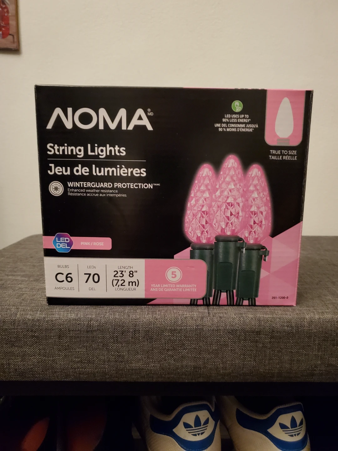 NOMA Pink LED String Lights - 70 ct