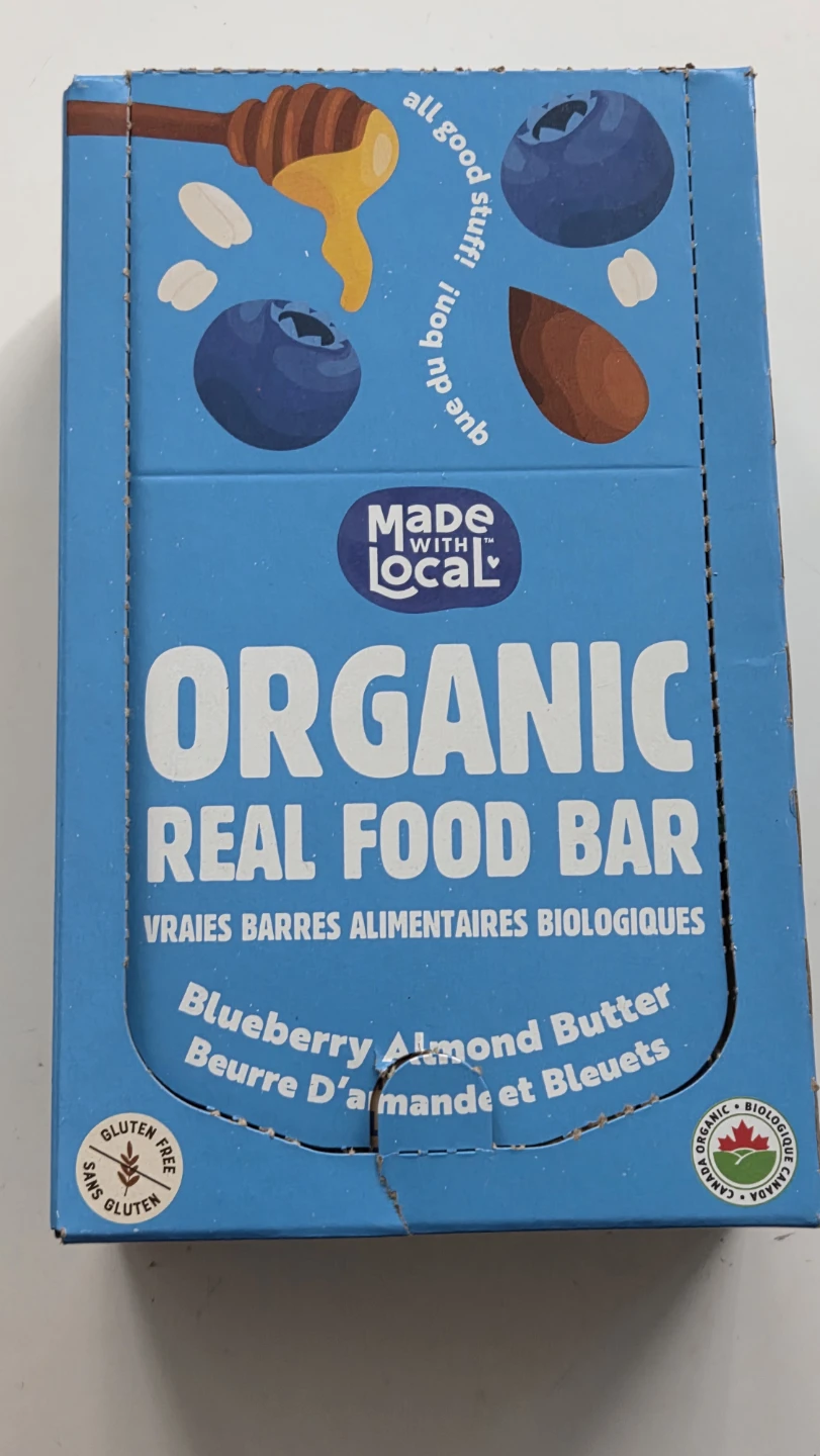 Box of Made with Local - Organic Real Food Bar