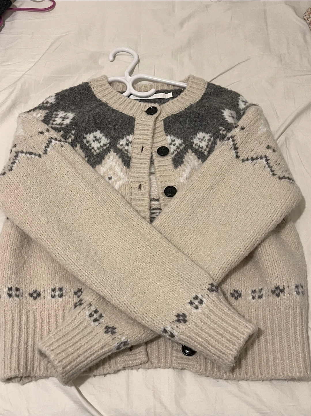 Fair Isle Knit Cardigan