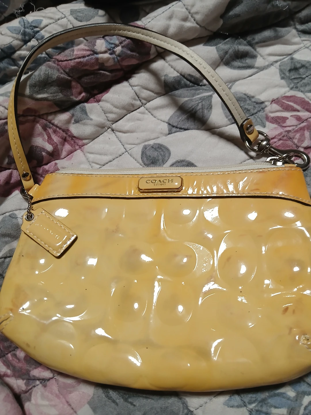 Coach Patent Leather Clutch Wristlet