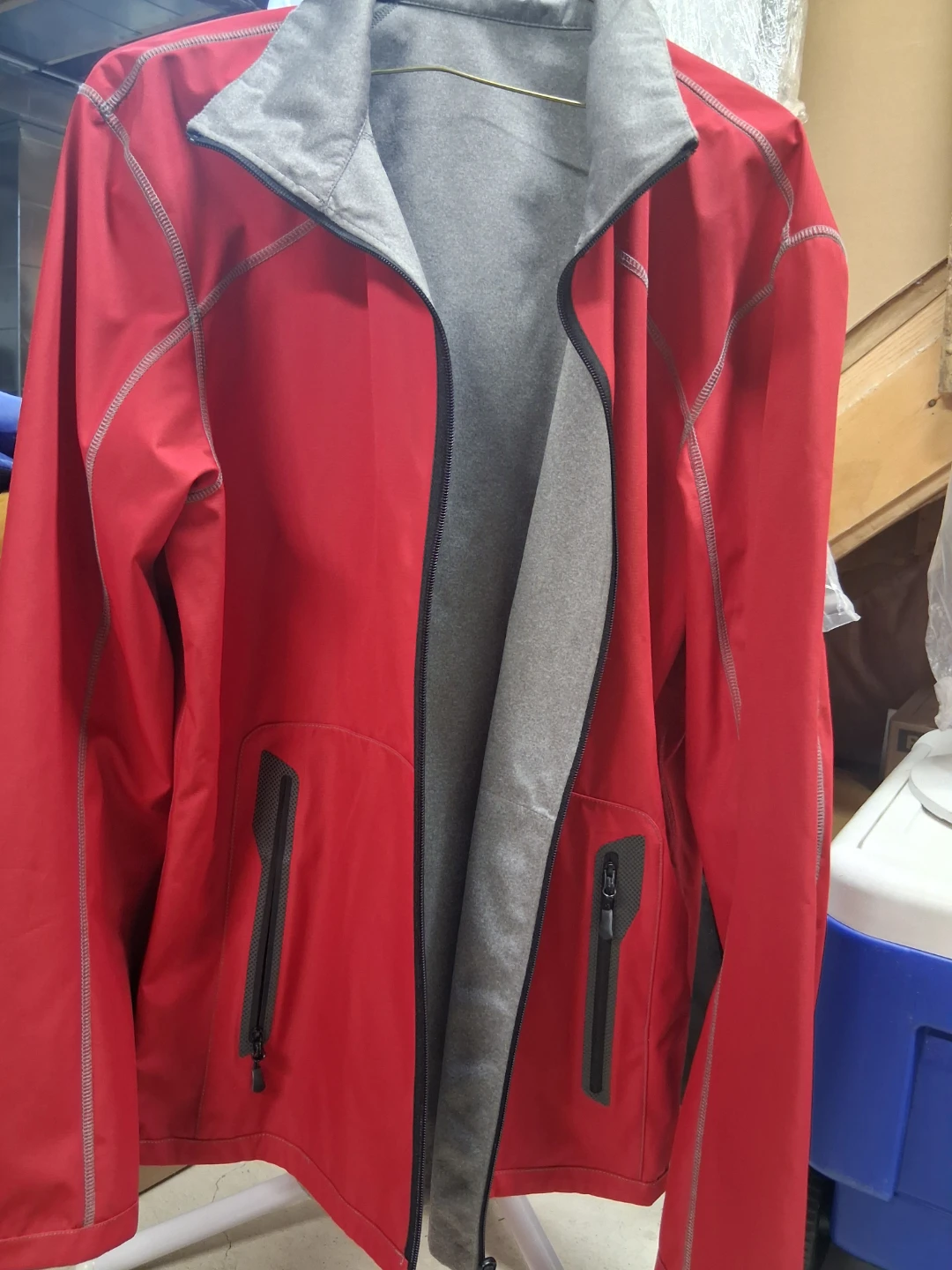 Red and Grey Reversible Jacket