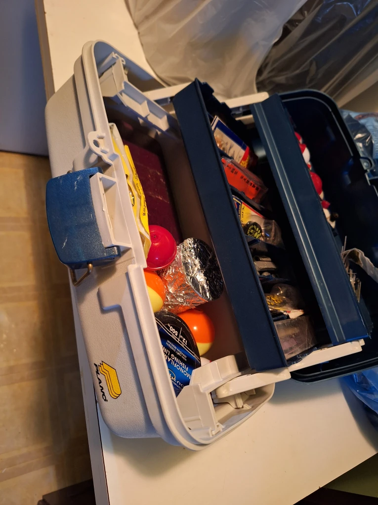 Fishing Tackle Box with Lures and Line - photo 3