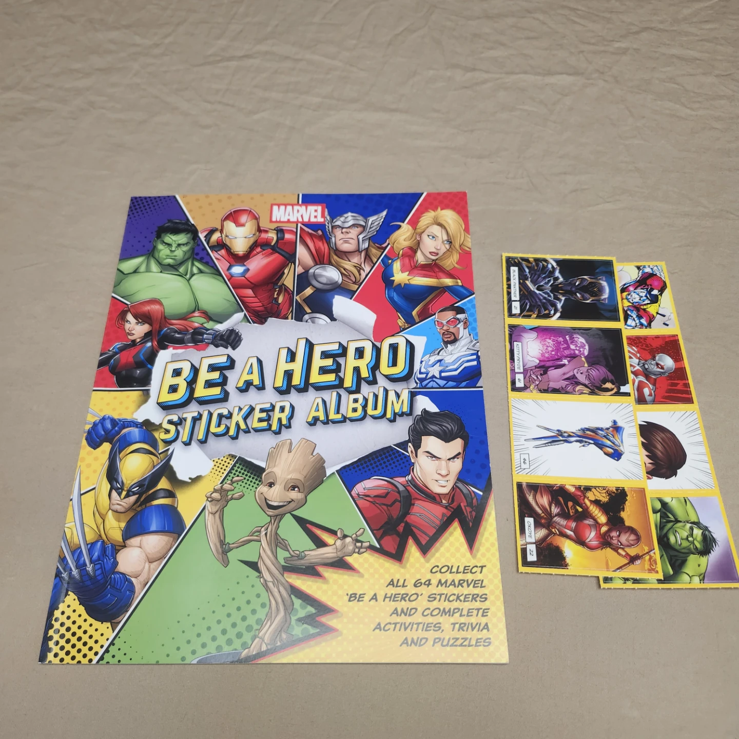 Marvel Be A Hero Sticker Album