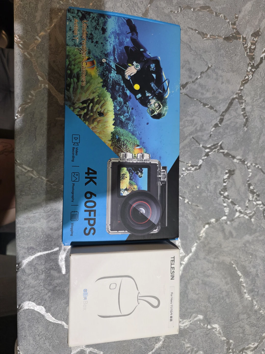 Under water camera and box charger