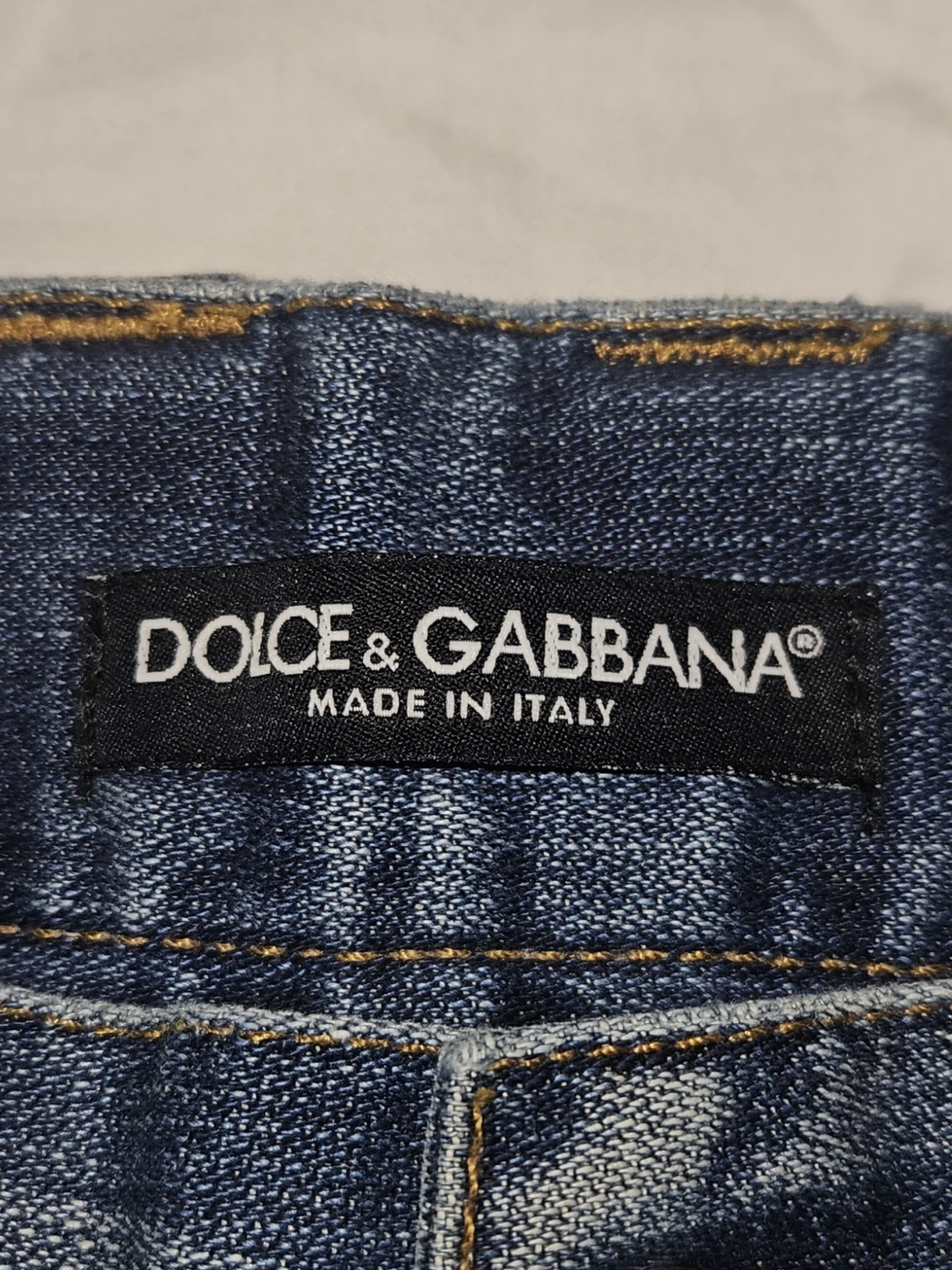 Authentic D&G Men's Distressed Denim Shorts