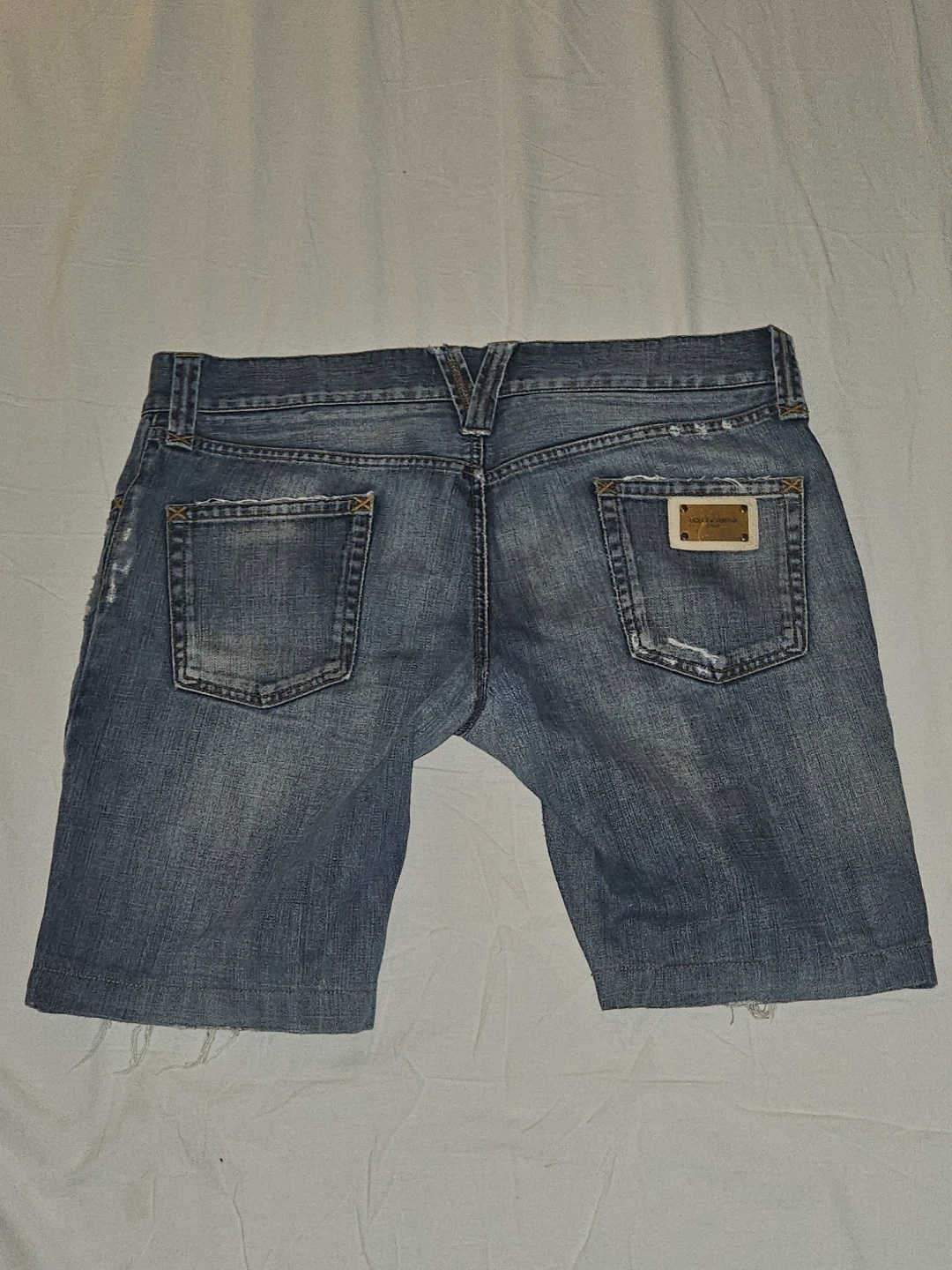 Authentic D&G Men's Distressed Denim Shorts - photo 3