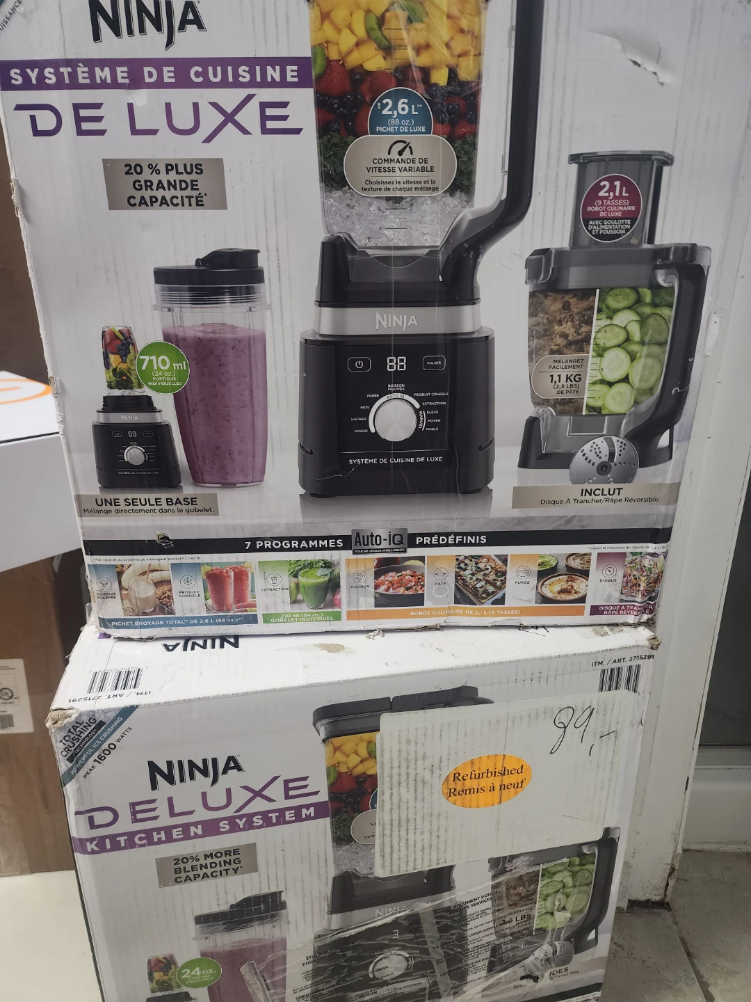 Ninja Deluxe Kitchen System with Auto-IQ Blender