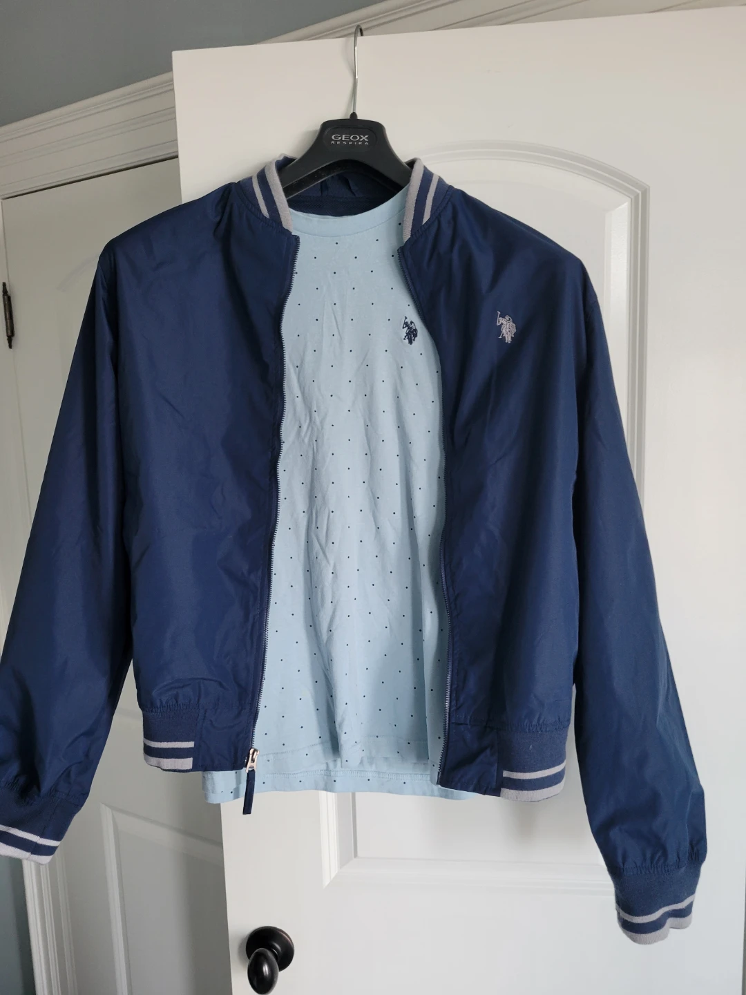 U.S. Polo Assn. Bomber Jacket and T-Shirt Set