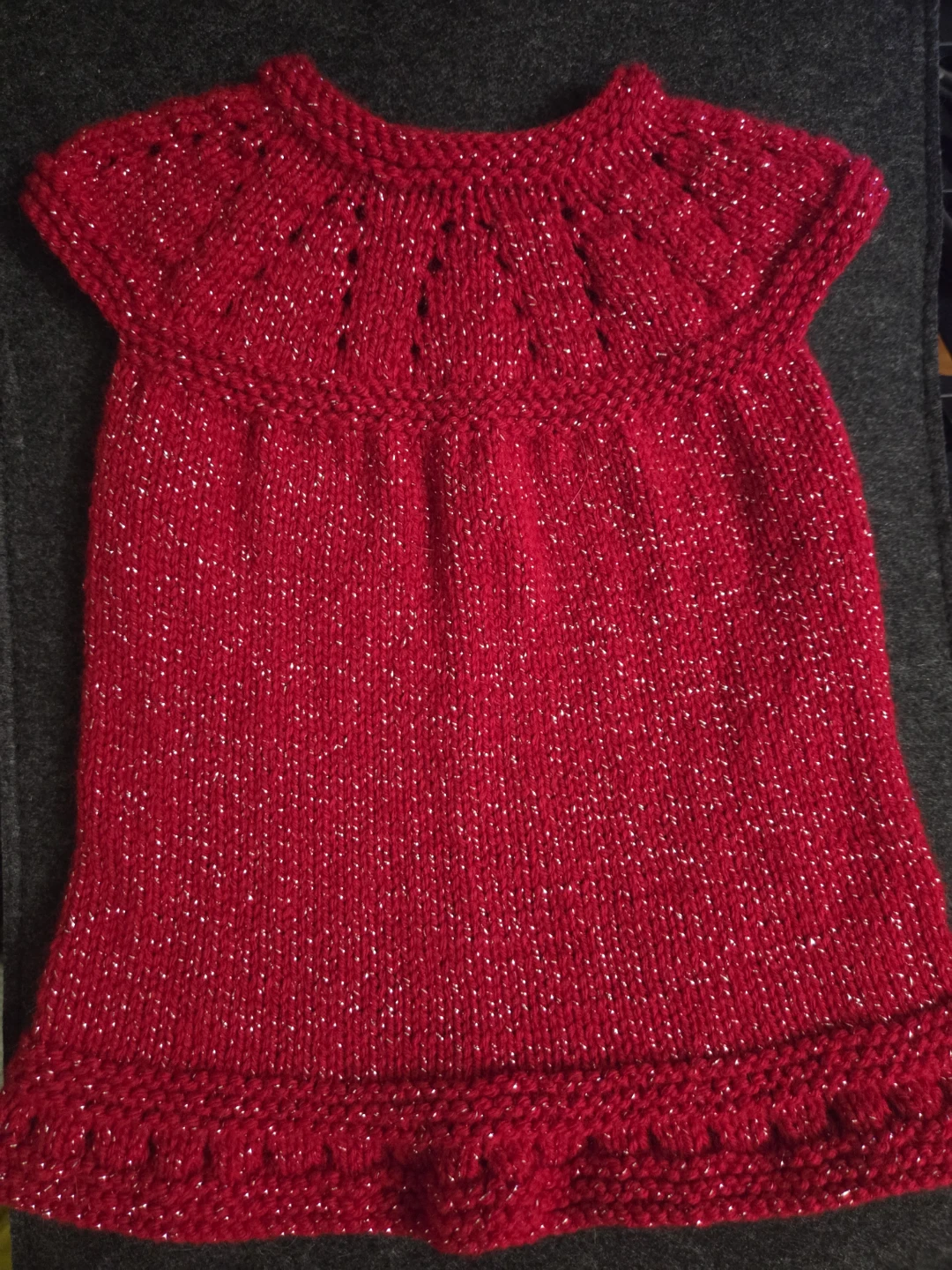 Hand-Knitted Baby Dress - photo 2