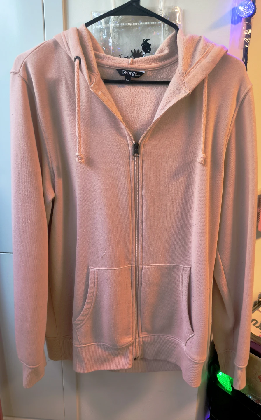 George Pink Zip-Up Hoodie