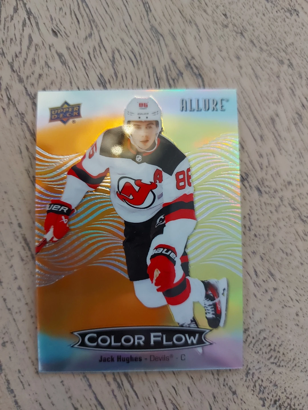 2024 Allure Hockey Jack Hughes Color Flow Card CFL-23