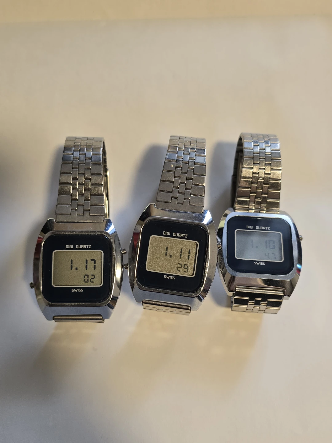 Lot of 3 LCD Digital Watches