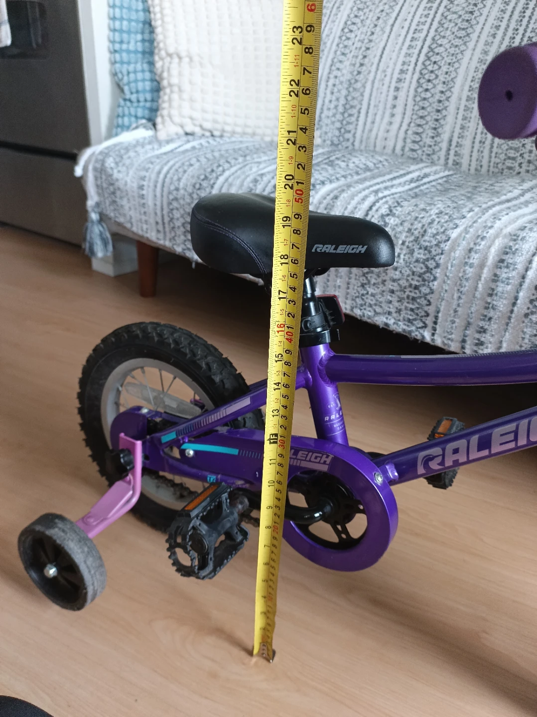 Raleigh Purple Kids Bicycle "12 - photo 2
