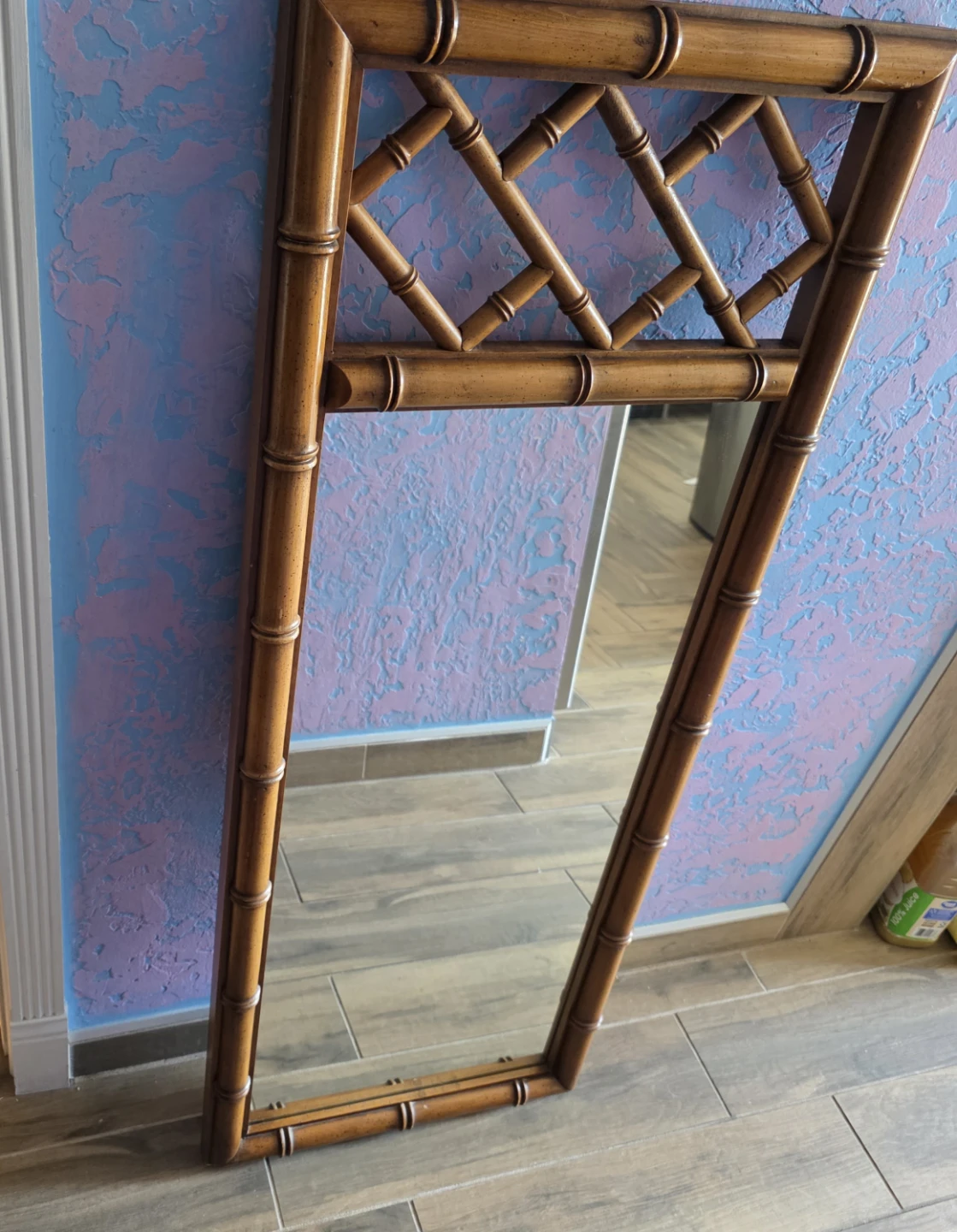 Vintage Bamboo Style Mirror