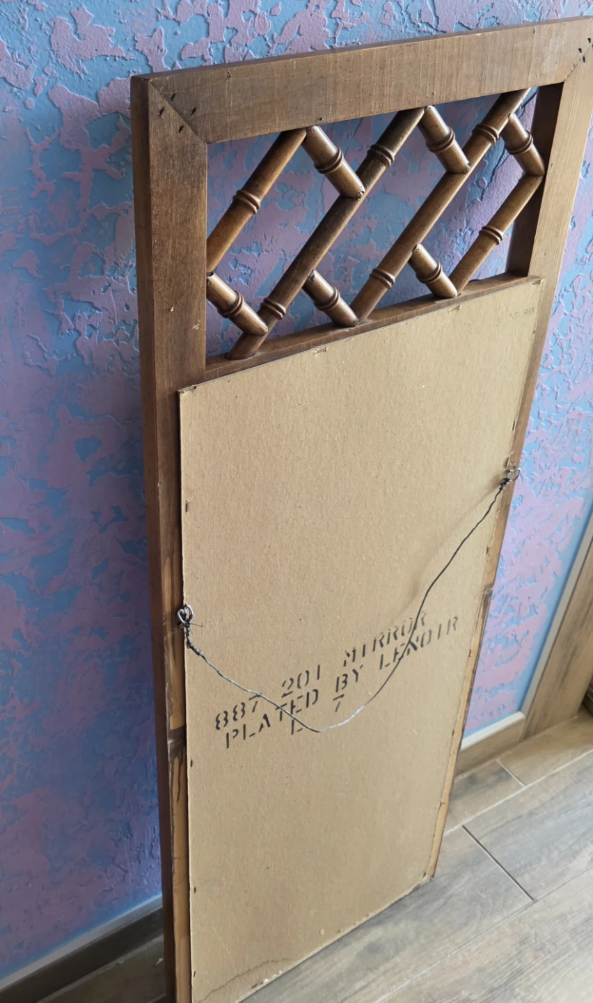 Vintage Bamboo Style Mirror - photo 4