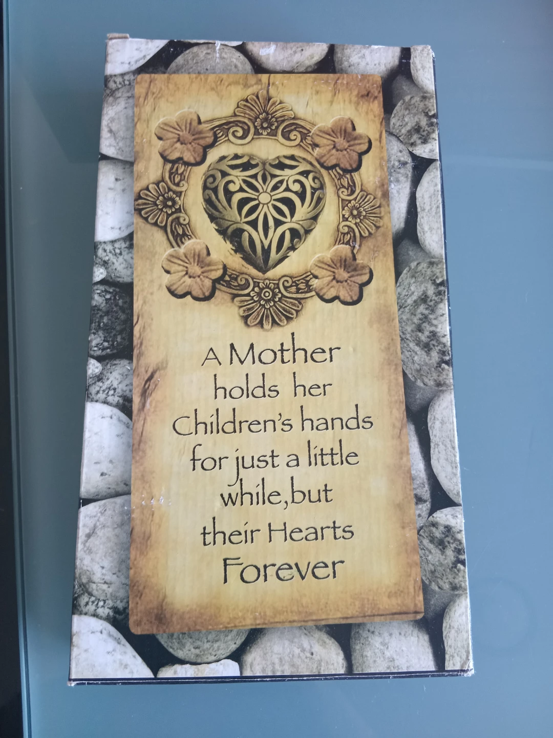 A Mother Holds Her Children's Hearts Forever Wall Plaque