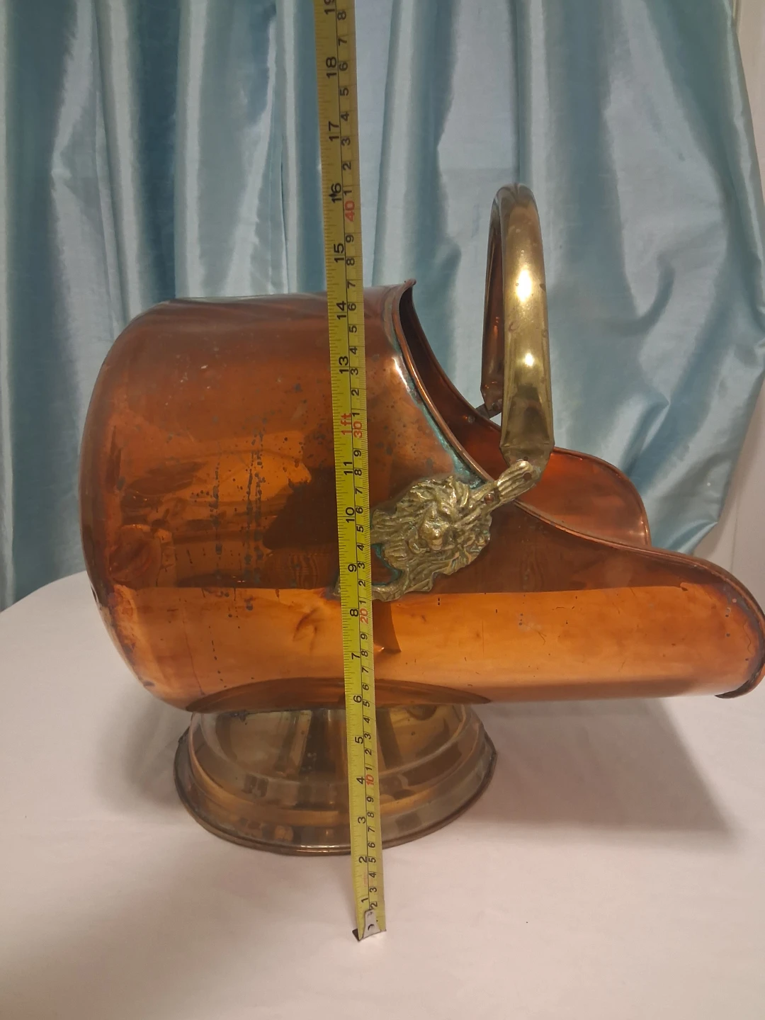 Vintage Copper Coal Scuttle