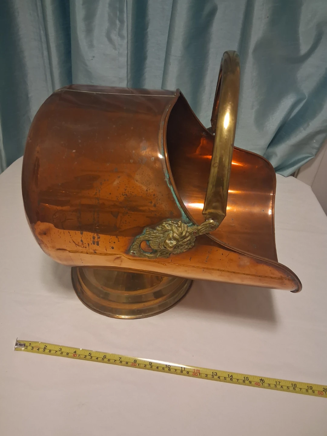 Vintage Copper Coal Scuttle - photo 2