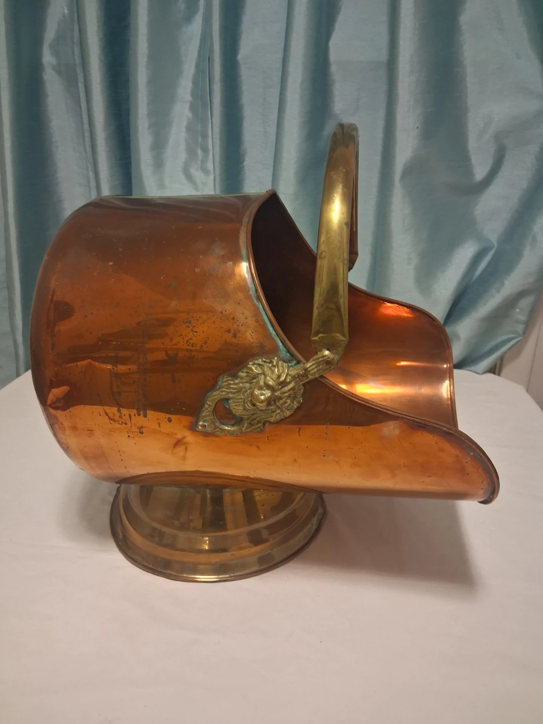Vintage Copper Coal Scuttle - photo 3