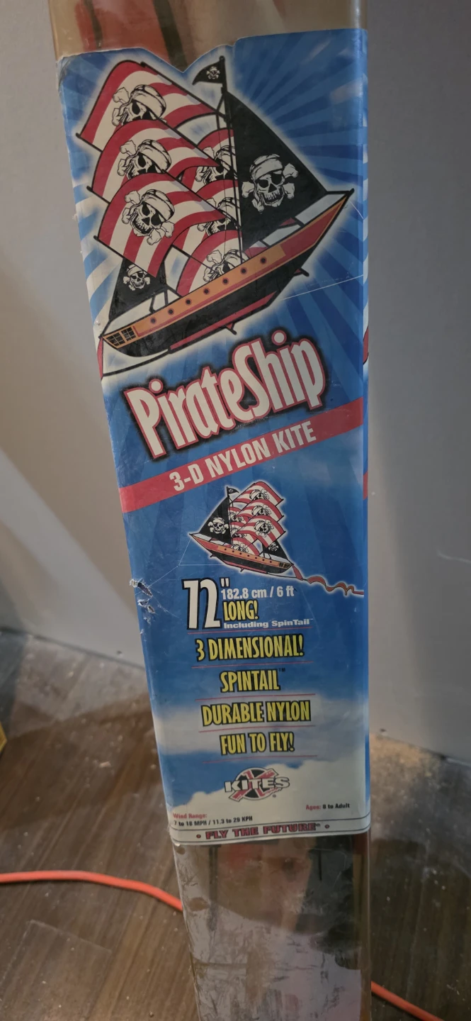 3-D Nylon Pirate Ship Kite - 72" Long