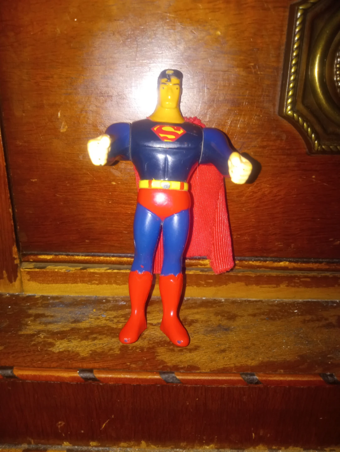 Superman Action Figure posable 3-in with cape