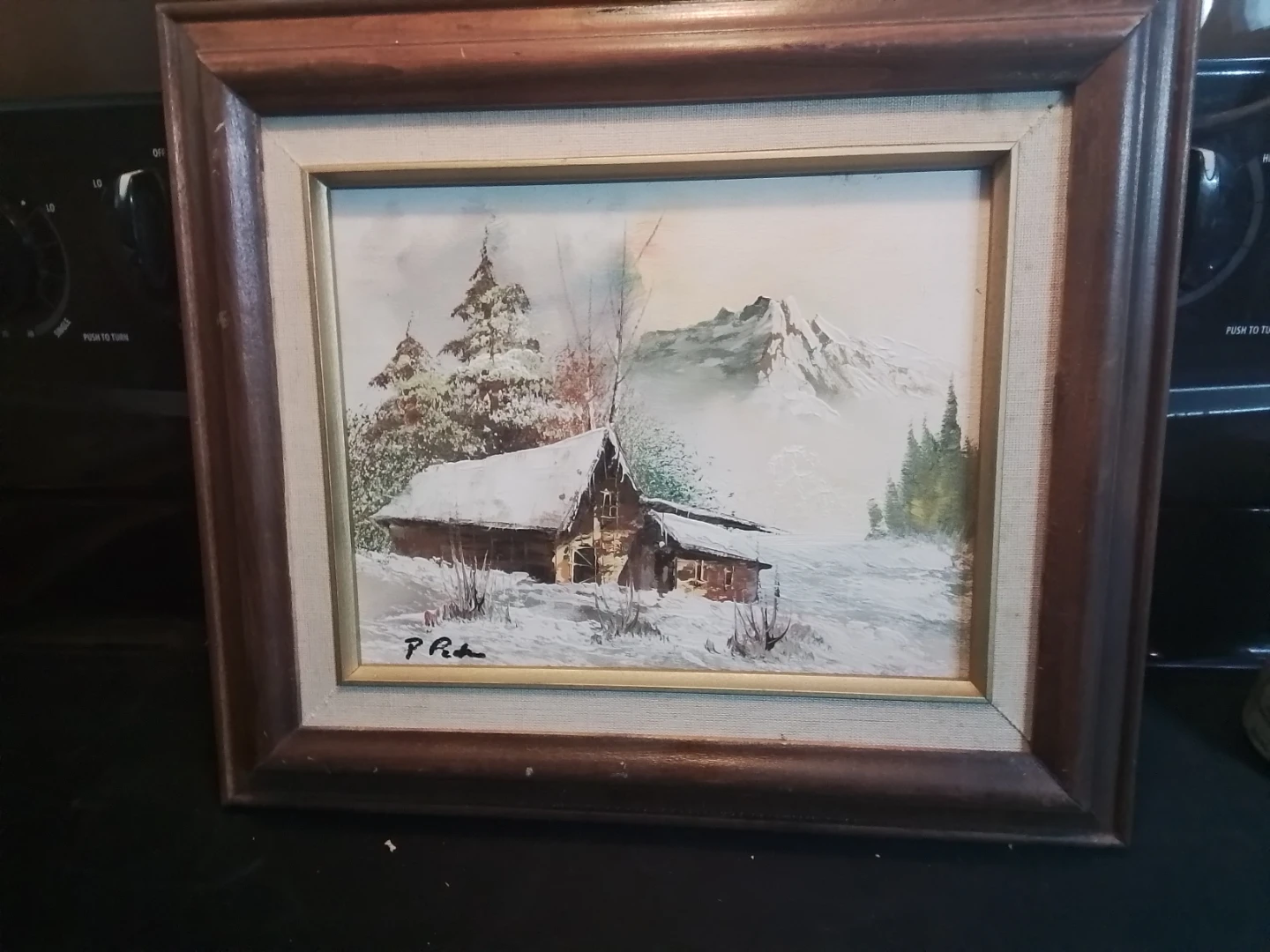 Signed Framed Oil Painting 14.5x12.5"