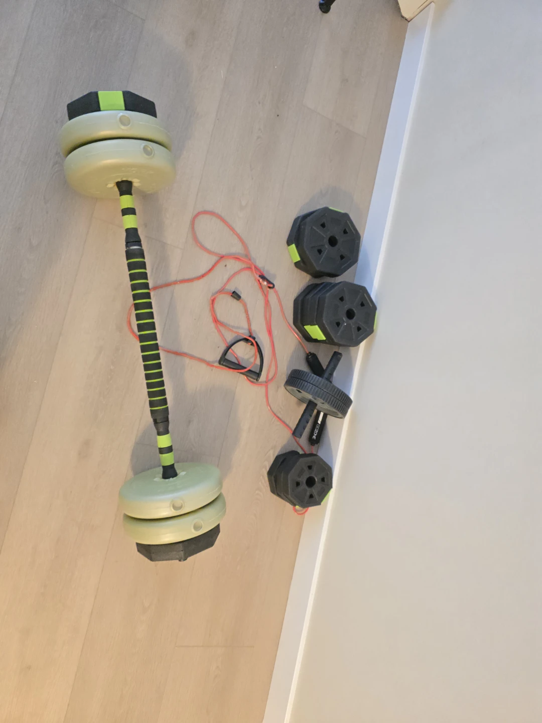 York Fitness Dumbbell and Barbell Weight Set - photo 2
