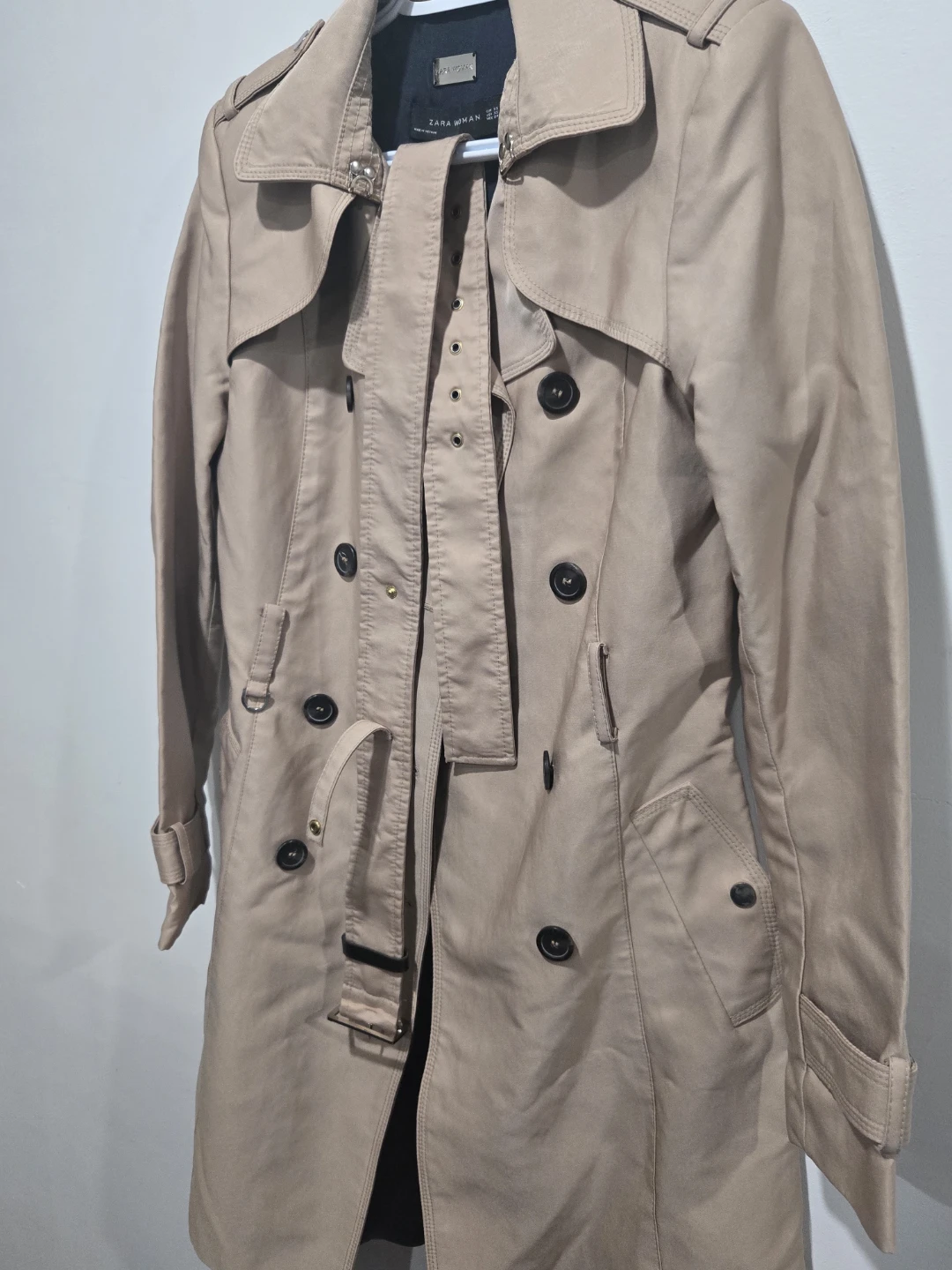 Zara Women's Khaki Trench Coat - photo 3