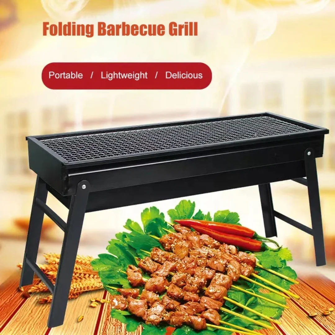 Folding Barbecue Grill with Drawer - photo 2