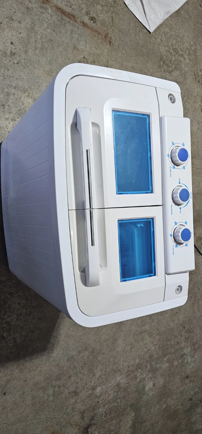 White Twin Tub Portable Washing Machine - photo 2