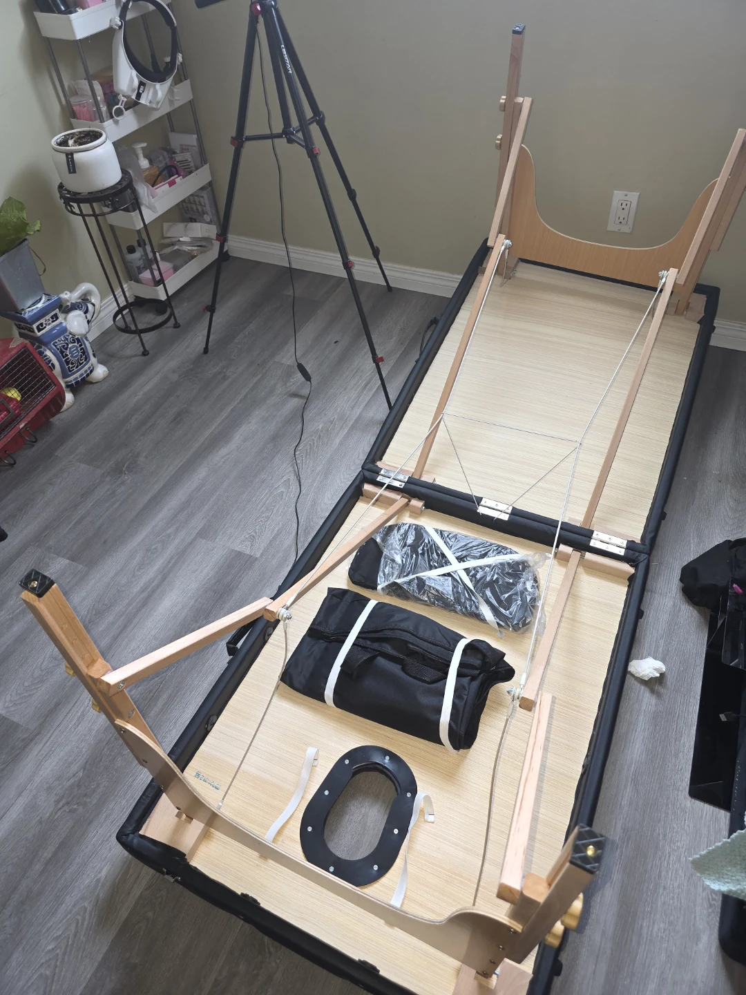 Black Massage Table with Face Cradle - photo 2