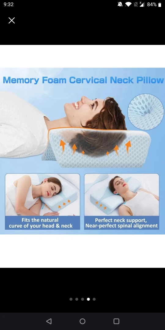 Memory Foam Cervical Neck Pillow - photo 4