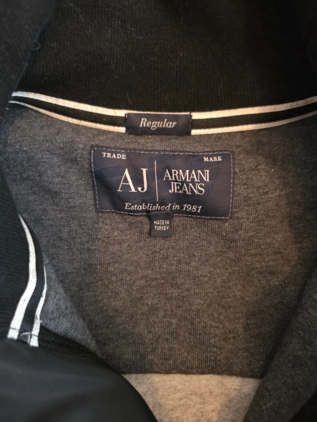 Armani Jeans Pullover Sweatshirt - Grey/Black - photo 3