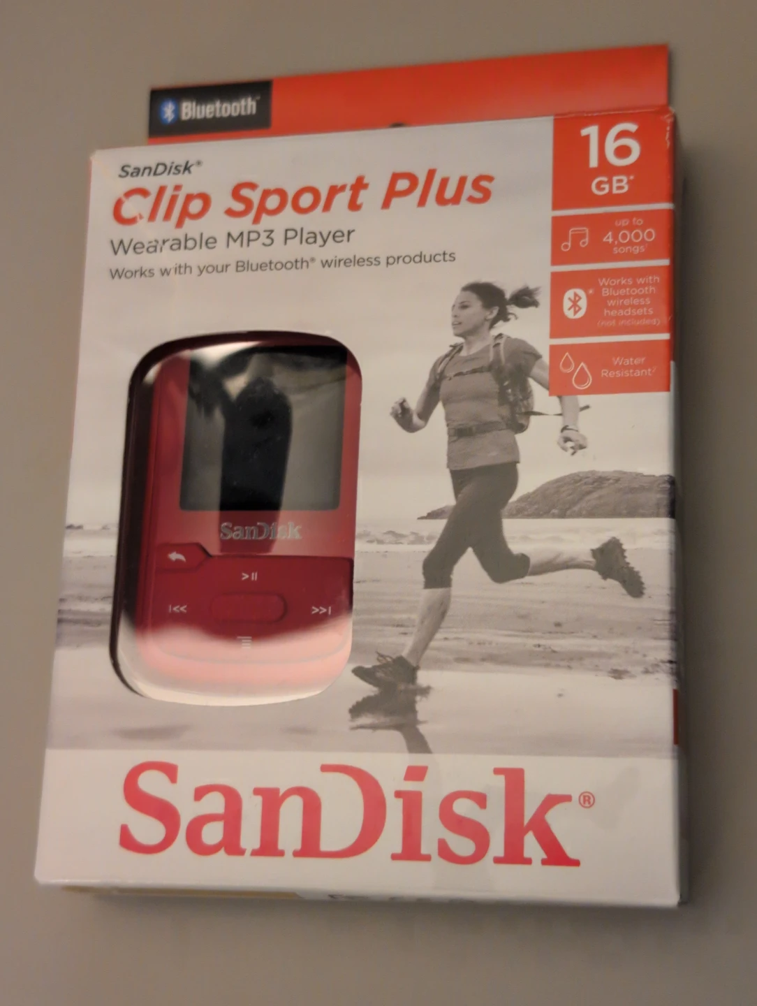 SanDisk Clip Sport Plus 16GB Wearable MP3 Player